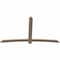 Ekena Millwork Bellingham Smooth Timber Gable Bracket, Douglas Fir, 96"W x 56"H x 1 1/2"D x 5 1/2"F, 14/12 Pitch GBW096X56X0206BEL00SDF - alternate 2